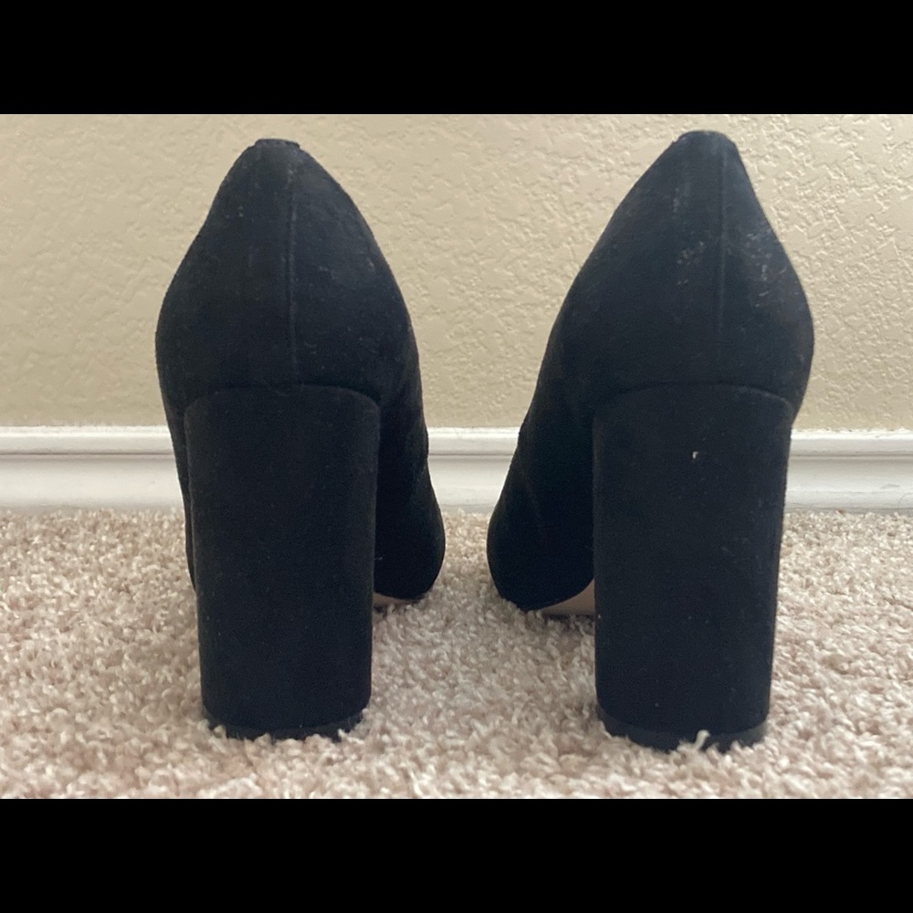 Black fabric pumps / heels - Picture 4 of 6